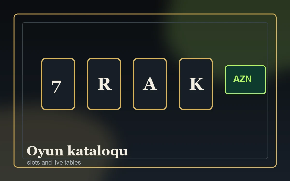 Oyun kataloqu: slot, canlı masa və crash ritmi
