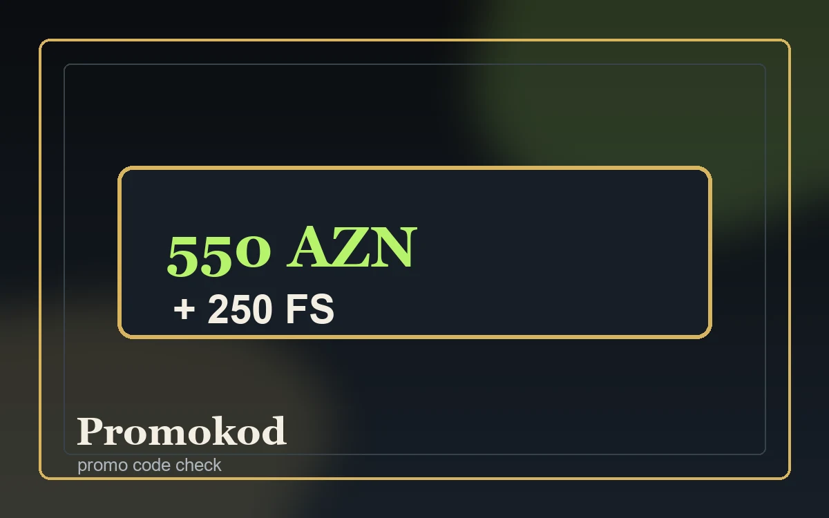 Promokod yalnız operator promo bölməsində realdır